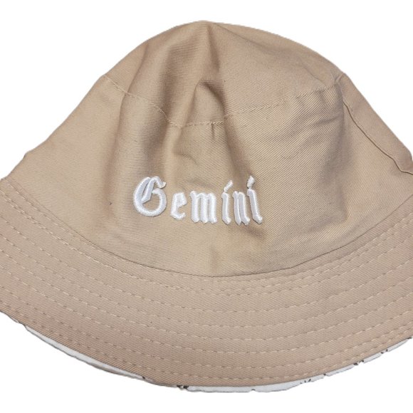 NEW reversible bucket hat Gemini & stars ✨ UPF 50 Gemini Cotton Reversible - Picture 3 of 3